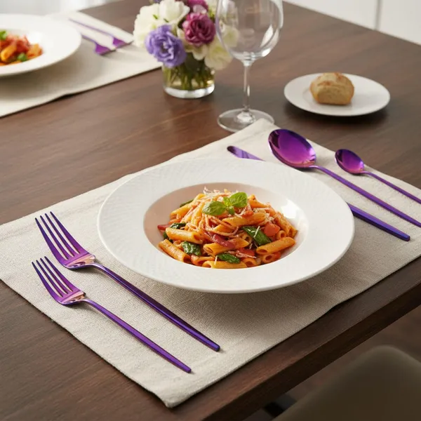 Pink_Stainless_Steel_Slim_Elite_Collection_Cutlery_Set_For_Home_And_Kitchen