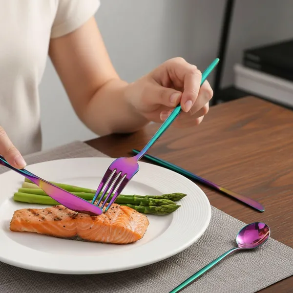 Rainbow_Stainless_Steel_Slim_Elite_Collection_Cutlery_Set_For_Home_And_Kitchen