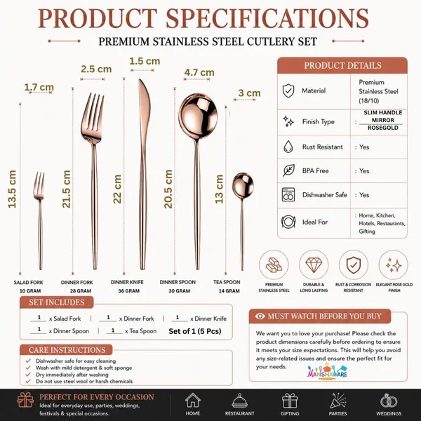 Rose_Gold_Stainless_Steel_Slim_Elite_Collection_Cutlery_Set_For_Home_And_Kitchen
