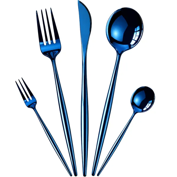 Blue_Stainless_Steel_Slim_Elite_Collection_Cutlery_Set_For_Home_And_Kitchen