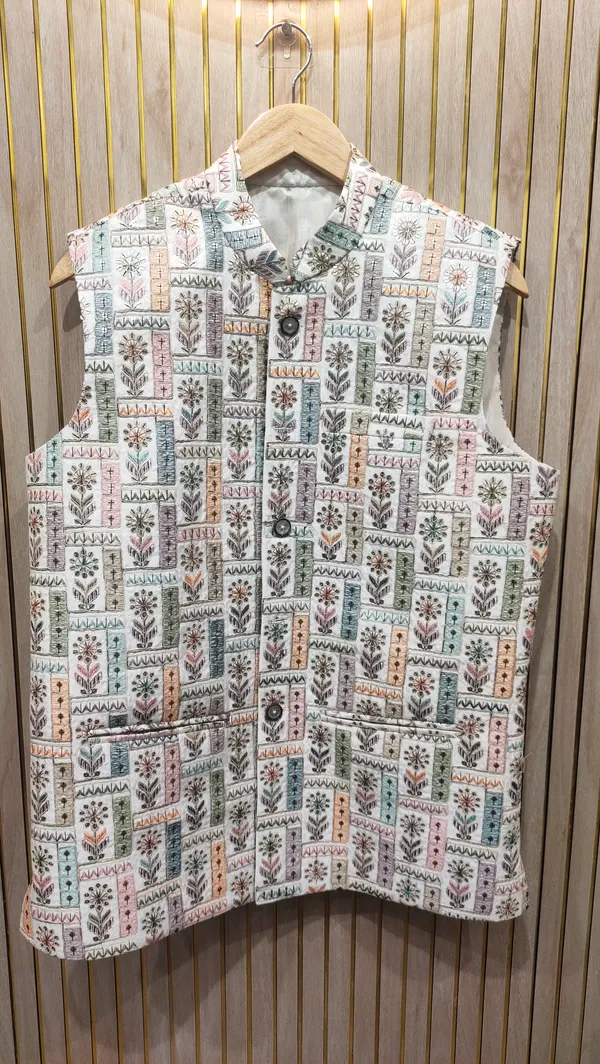 Multicolor_Embroidered_sleeveless_jacket_for_men