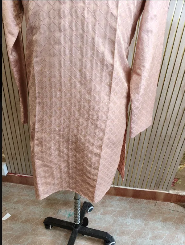Rose_Pink_Textured_Straight_Kurta_for_men