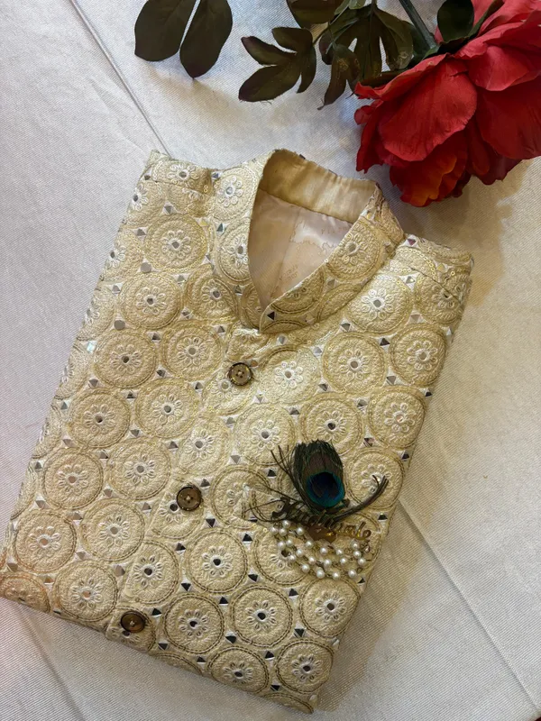Cream_Embroidered_Nehru_Jacket_for_Boys