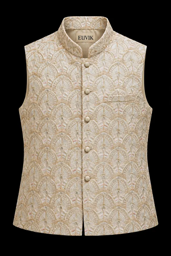 Cream_Patterned_Nehru_Jacket_for_Men