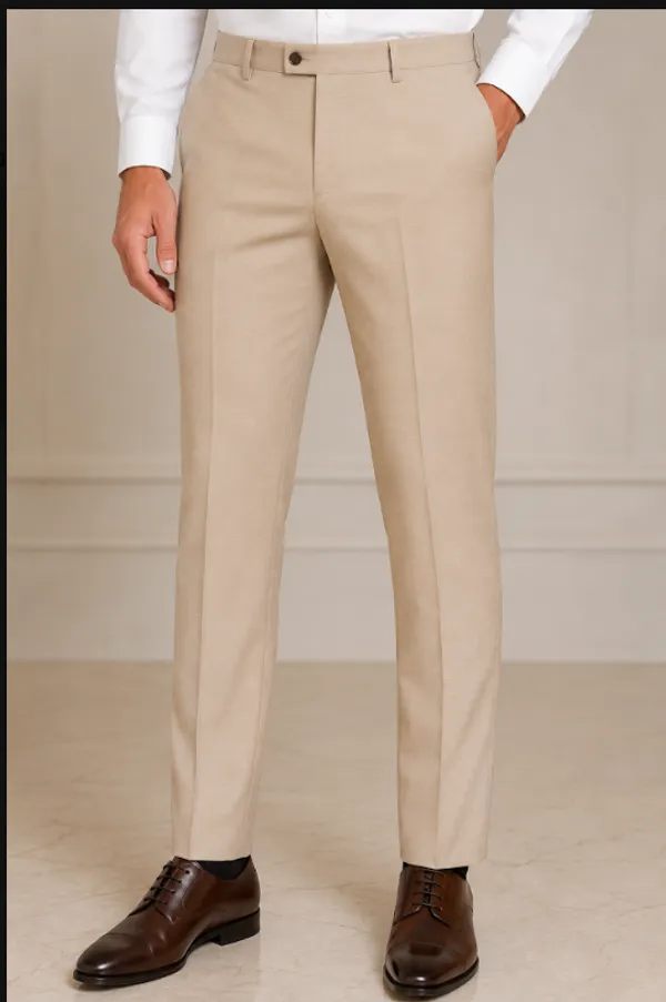 Beige_Textured_Trousers_For_Men