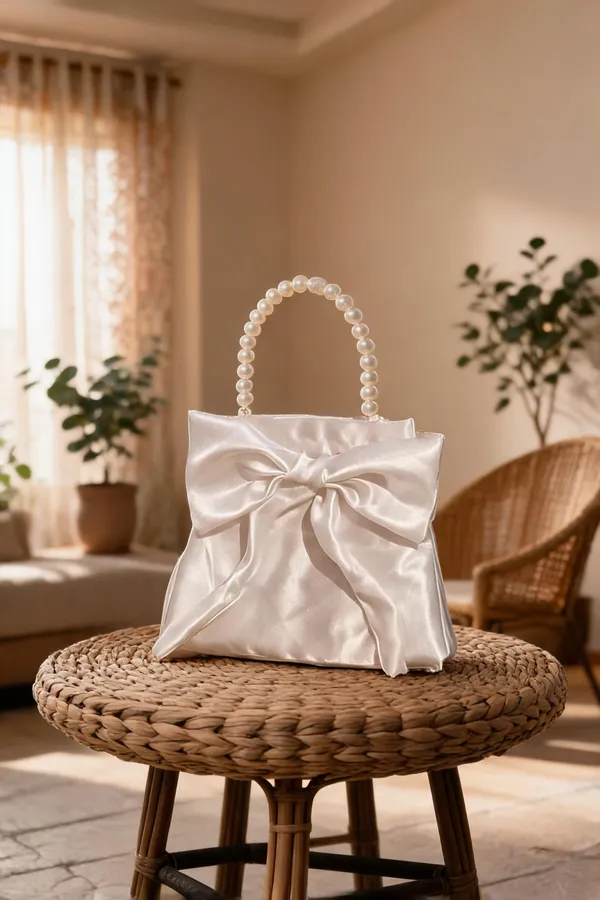 White_Brass_And_Alloy_Handbag_For_Women
