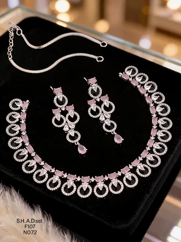 Silver_Brass_And_Alloy_Necklace_Set_For_Women