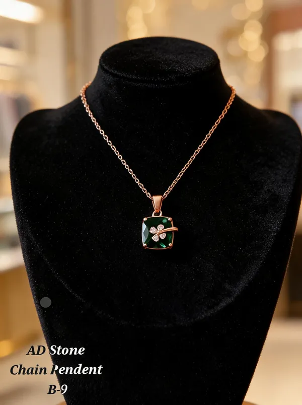 Black_&_Golden_Brass_And_Alloy_Pendant_Necklace_For_Women