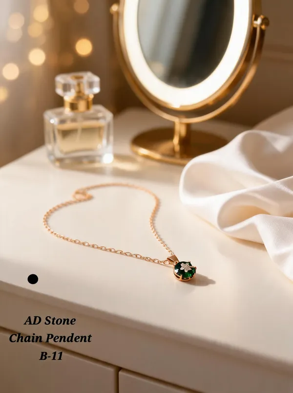 Green_&_Golden_Brass_And_Alloy_Pendant_Necklace_For_Women