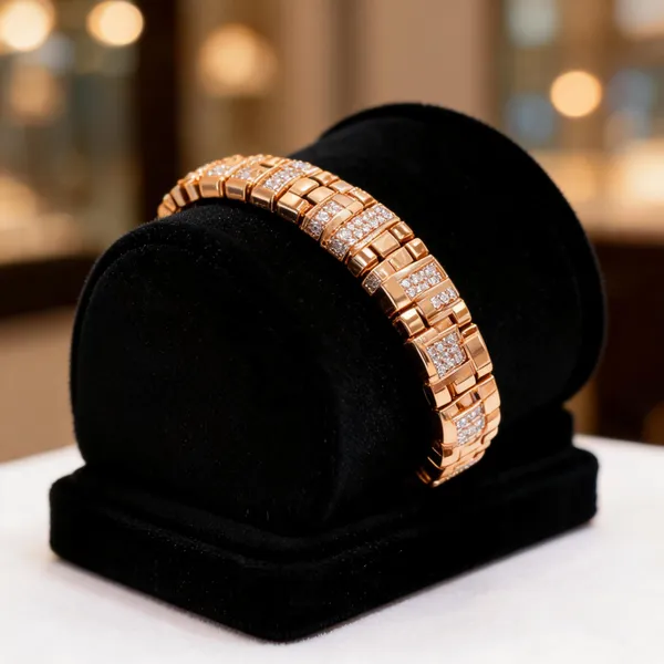 Golden_Brass_And_Alloy_Bracelet_For_Women