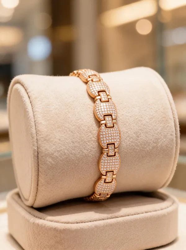 Golden_Brass_And_Alloy_Bracelet_For_Women