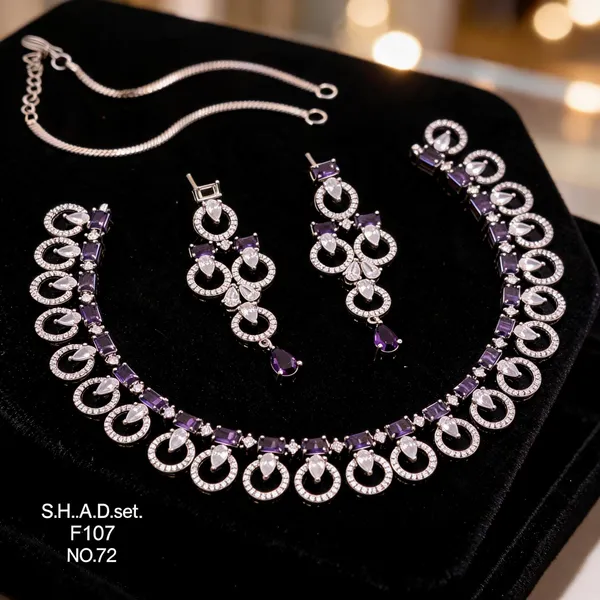 Silver_Brass_And_Alloy_Necklace_&_Earrings_Set_For_Women