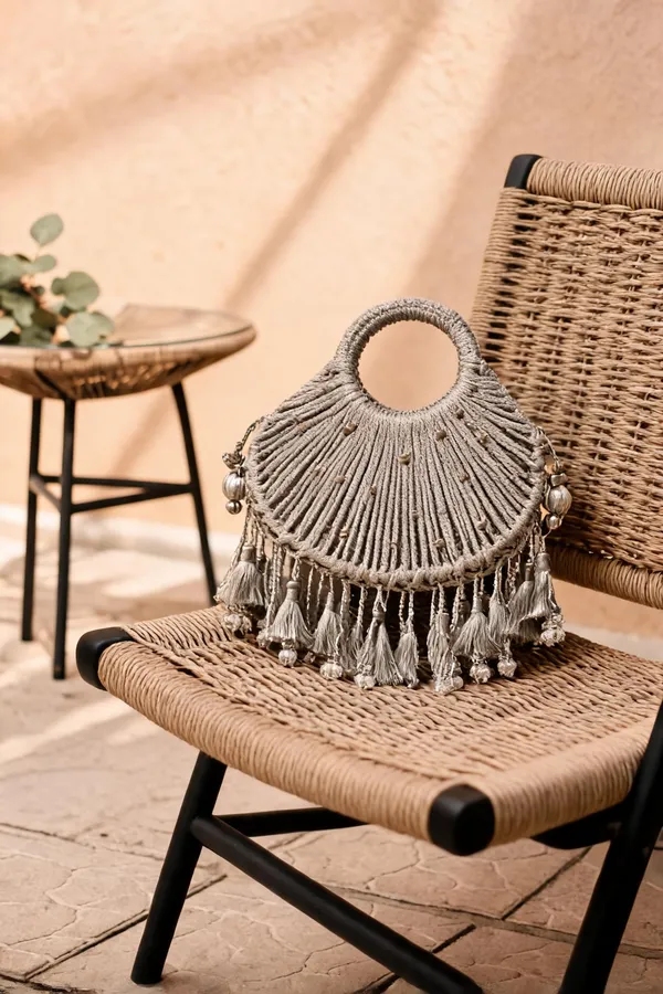 Silver_Brass_And_Alloy_Handbag_For_Women