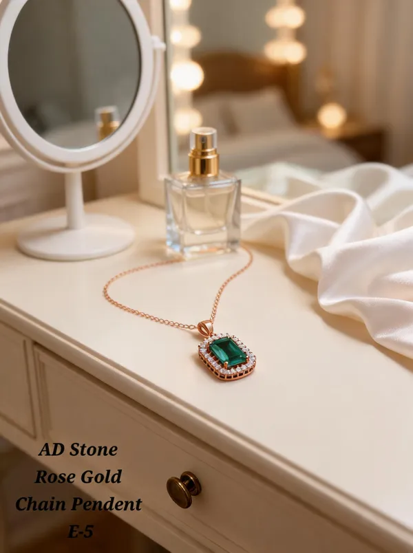 Green_&_Golden_Brass_And_Alloy_Pendant_Necklace_For_Women