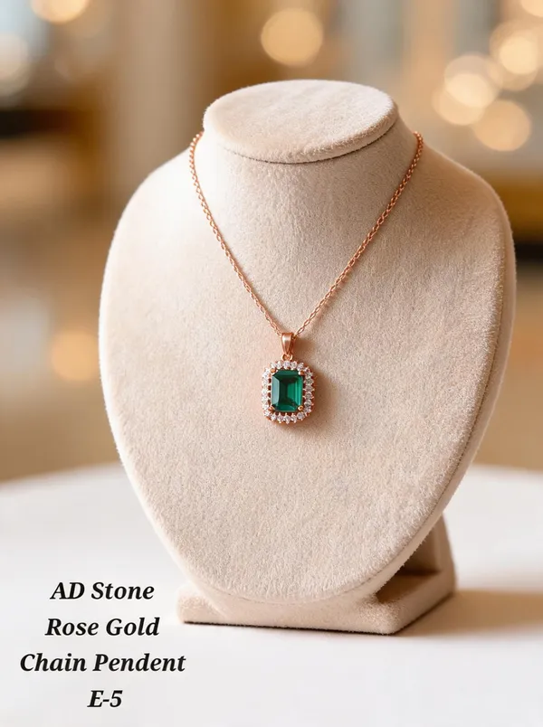 Green_&_Golden_Brass_And_Alloy_Pendant_Necklace_For_Women