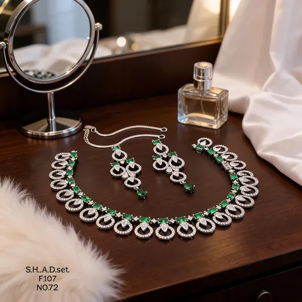 Silver_Brass_And_Alloy_Necklace_&_Earrings_Set_For_Women