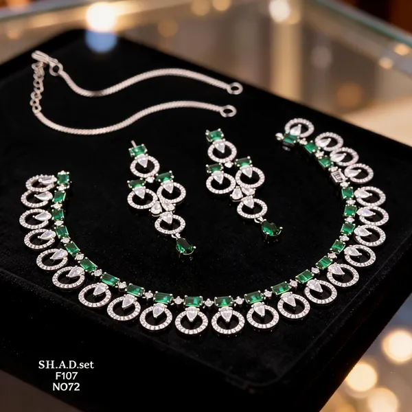 Silver_Brass_And_Alloy_Necklace_&_Earrings_Set_For_Women