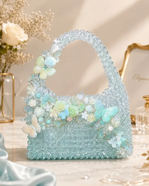 Blue_Brass_And_Alloy_Handbag_For_Women
