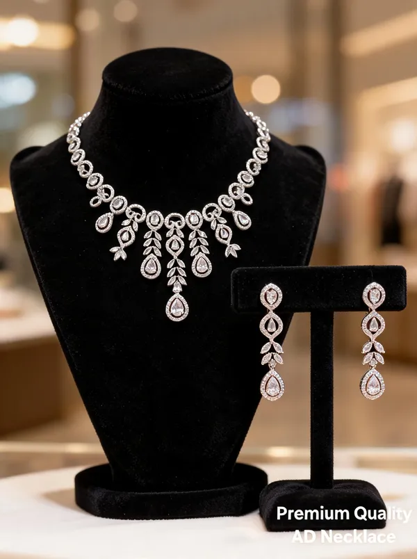 Silver_Brass_And_Alloy_Necklace_Set_For_Women