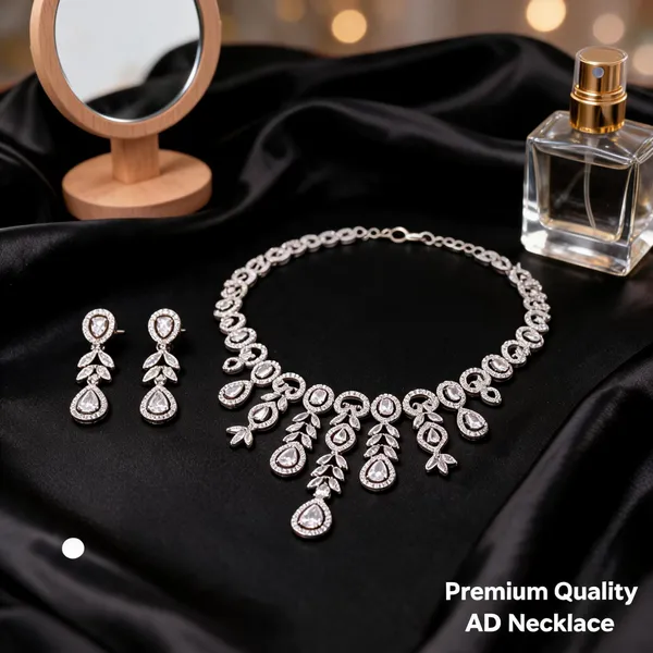 Silver_Brass_And_Alloy_Necklace_Set_For_Women
