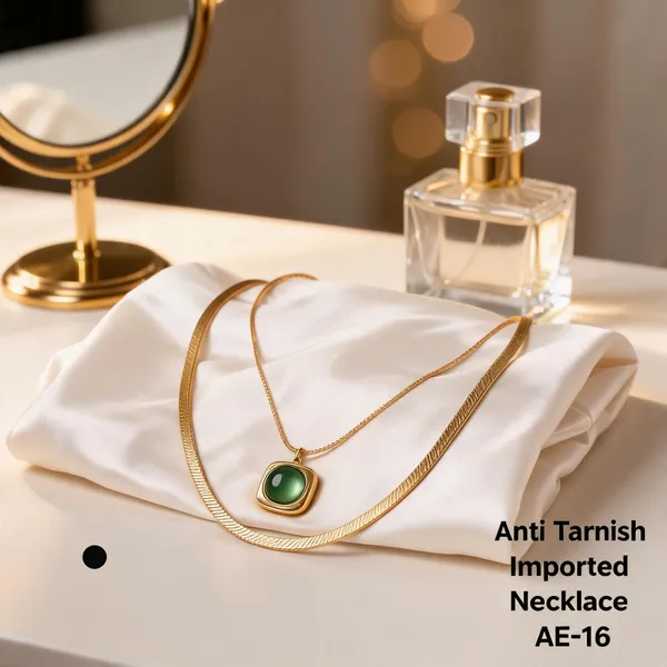 Green_&_Golden_Brass_And_Alloy_Pendant_Necklace_For_Women