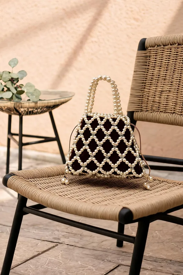 Black_&_Golden_Brass_And_Alloy_Bucket_Handbag_For_Women