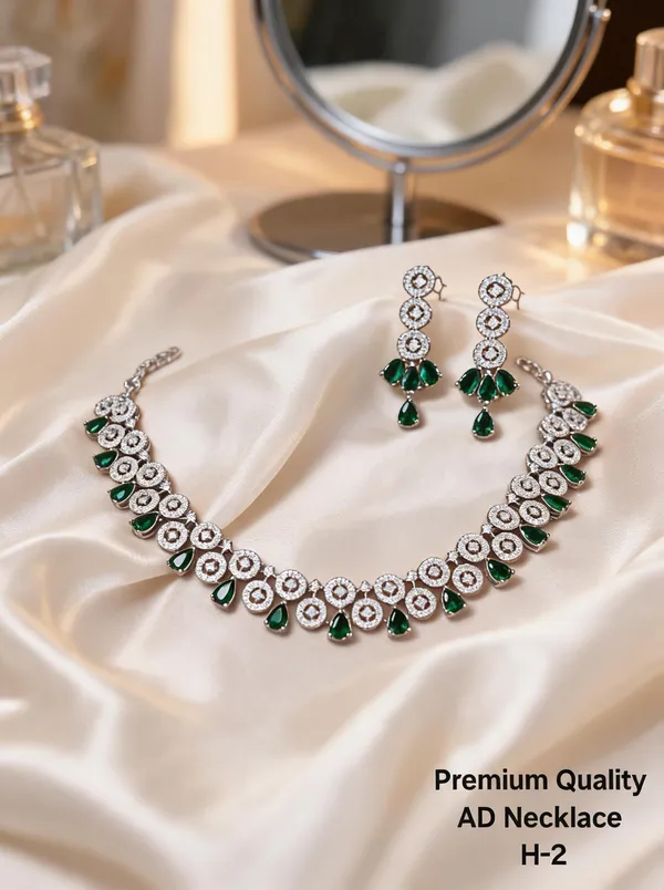 Green_Brass_And_Alloy_Necklace_Set_For_Women