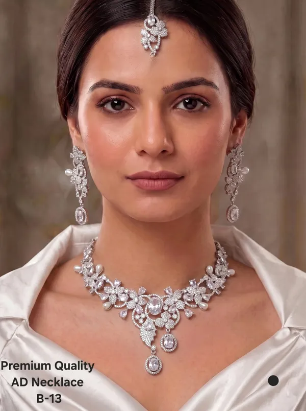 Silver_Brass_And_Alloy_Necklace_Set_For_Women