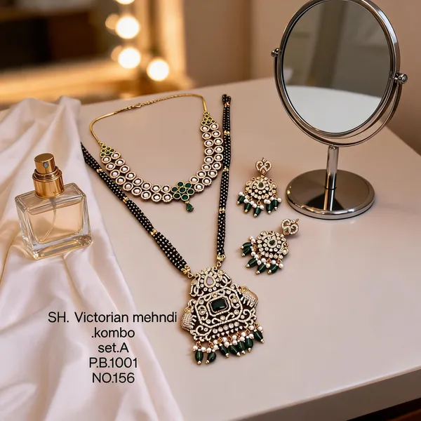 Black_&_Golden_Brass_And_Alloy_Bridal_Jewellery_Set_For_Women