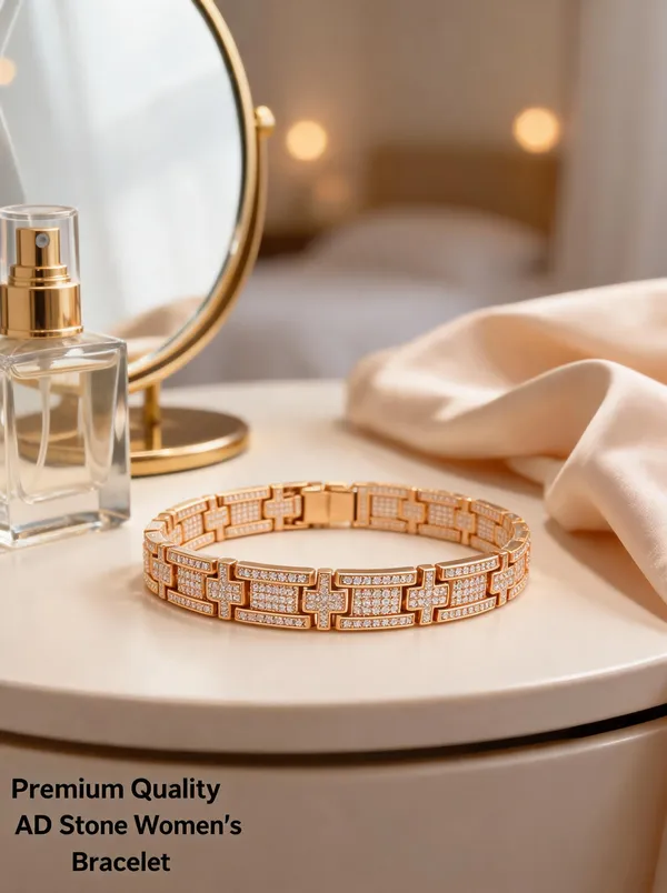 Golden_Brass_And_Alloy_Bracelet_For_Women