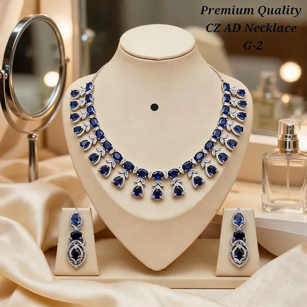 Blue_Brass_And_Alloy_Necklace_&_Earrings_Set_For_Women