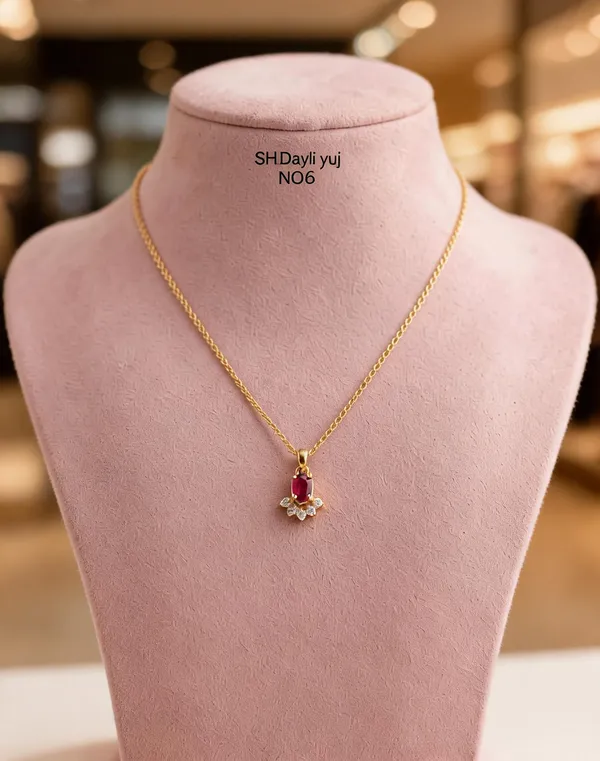 Maroon_Brass_And_Alloy_Pendant_Necklace_For_Women