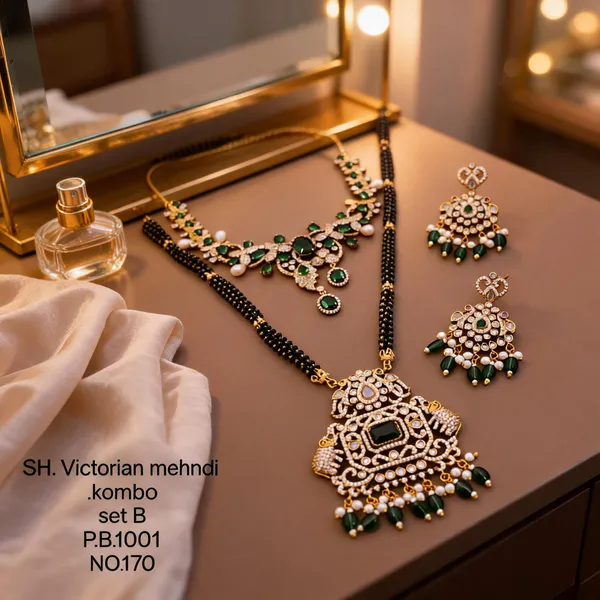 Black_&_Golden_Brass_And_Alloy_Jewellery_Set_For_Women