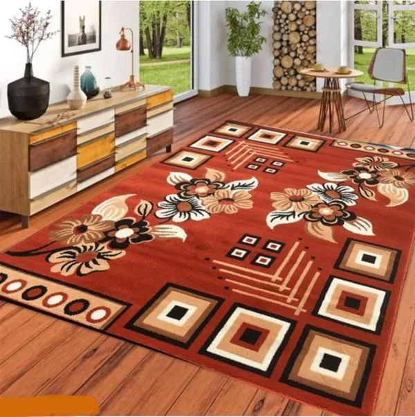 Red_Acrylic_Rug_For_Home_Decor
