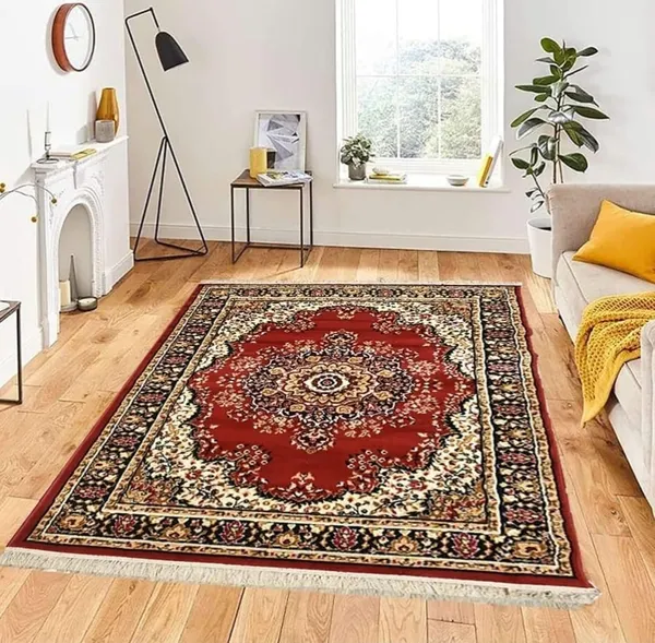 Red_Acrylic_Rug_For_Home_Decor