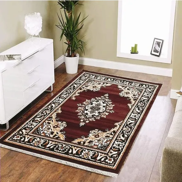 Red_Acrylic_Rug_For_Home_Decor