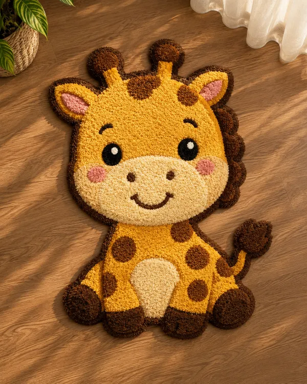 Cute_Giraffe_Kids_Hand-Tufted_Wool_Rug
