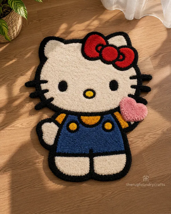 Cute_Kitty_Bow_Kids_Rug