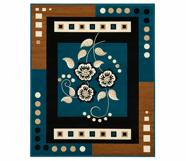 Blue_Acrylic_Rug_For_Home_Decor
