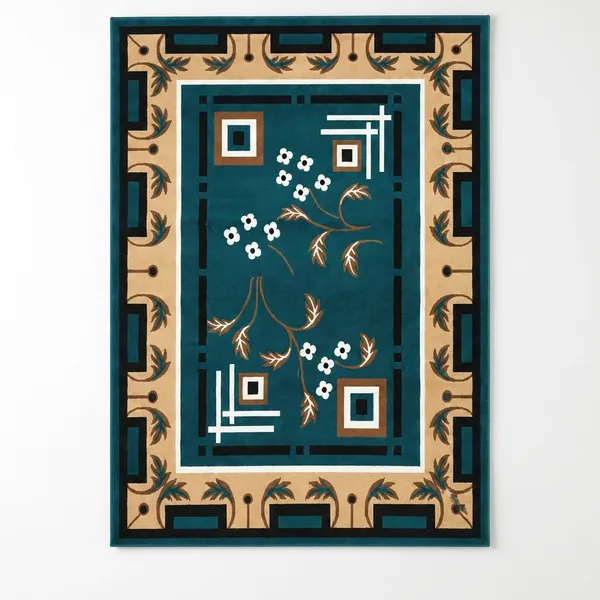 Blue_Acrylic_Rug_For_Home_Decor