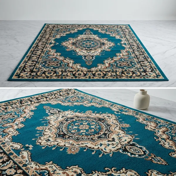 Blue_Acrylic_Rug_For_Home_Decor