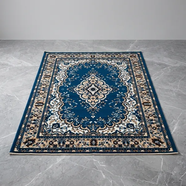 Blue_Acrylic_Rug_For_Home_Decor