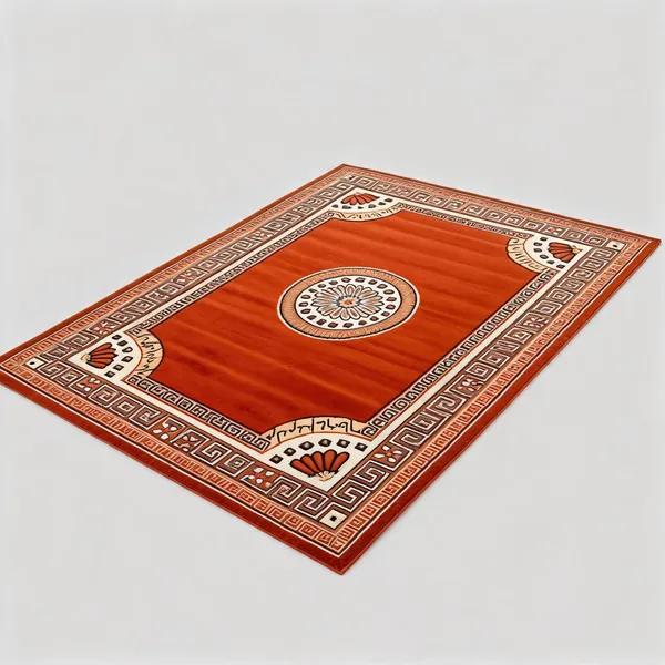 Orange_Acrylic_Rug_For_Home_Decor