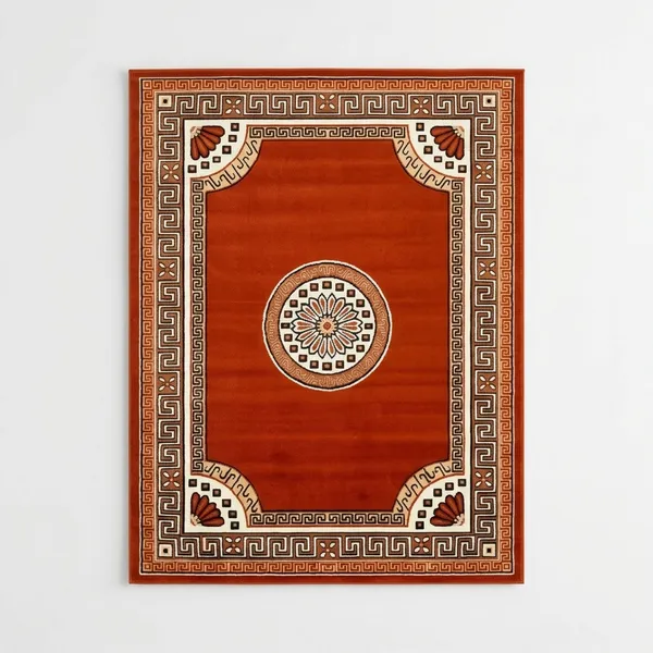 Orange_Acrylic_Rug_For_Home_Decor