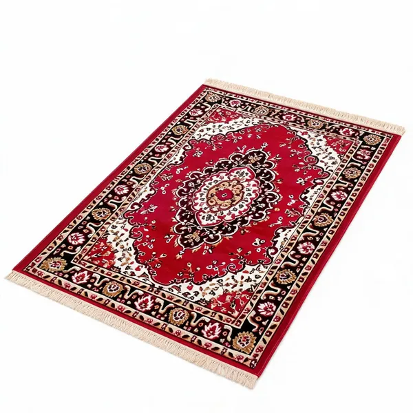 Red_Acrylic_Rug_For_Home_Decor