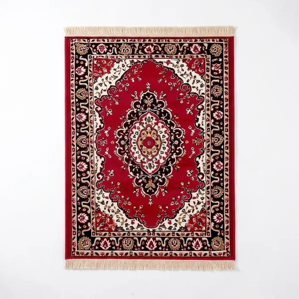 Red_Acrylic_Rug_For_Home_Decor
