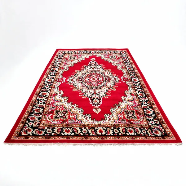 Red_Acrylic_Rug_For_Home_Decor