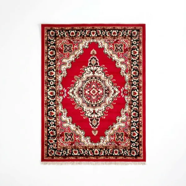 Red_Acrylic_Rug_For_Home_Decor