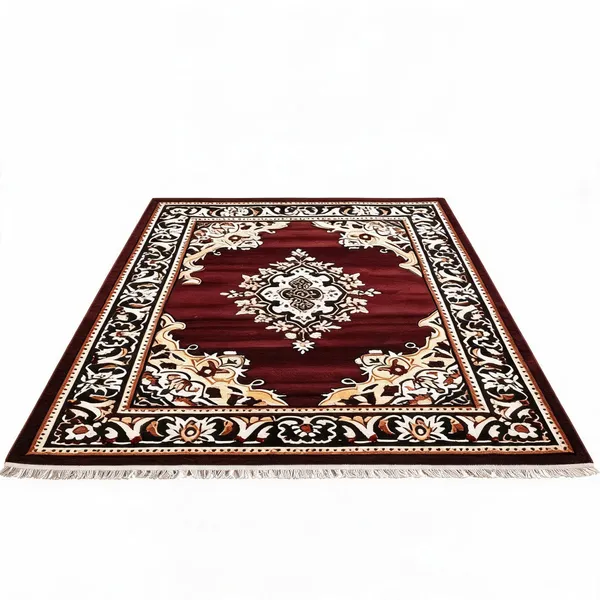 Red_Acrylic_Rug_For_Home_Decor