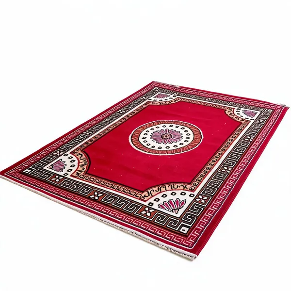 Red_Acrylic_Rug_For_Home_Decor